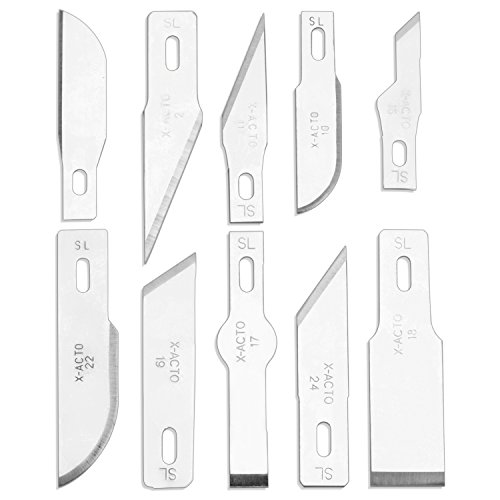 X-Acto Compression Basic Knife Set, 3 Knives, 13 Blades, Soft Carry Case, 17 Count #TOP3