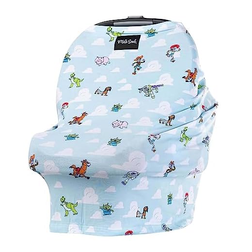 Milk Snob Original Disney Pixar Toy Story 5-in-1 Cover, Added Privacy for Breastfeeding, Baby Car Seat, Carrier, Stroller, High Chair, Shopping Cart, Lounger Canopy - Newborn Essentials, Nursing Top
