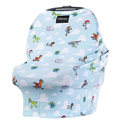 Milk Snob Original Disney Pixar Toy Story 5-in-1 Cover, Added Privacy for Breastfeeding, Baby Car Seat, Carrier, Stroller, High Chair, Shopping Cart, Lounger Canopy - Newborn Essentials, Nursing Top