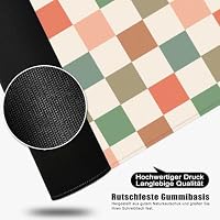 Mauspad Bunt Xl Gaming Mousepad Böhmischer Desk Pad Gitter Groß Desk Mat Retro Bürozubehör Schreibtischunterlage Frau 80x30cm (Böhmen) – Ansicht 5