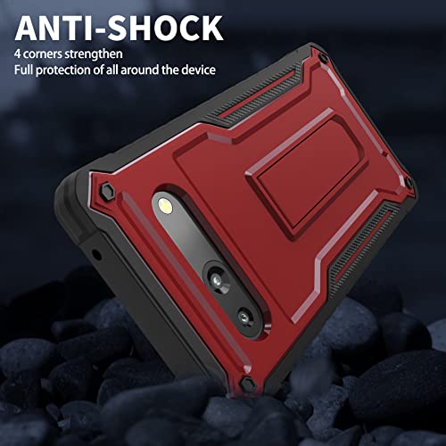Image of for Google Pixel 7A Case (Does NOT FIT Non-7 or pro), Military Grade Protection Shockproof Case Built-in Kickstand Compatible with Pixel 7A Phone 6.1 Inch (Red)