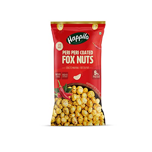 Image of Happilo Premium Super Snack Makhana Peri Peri 25g, Roasted Foxnut Healthy Snack Low Calorie and Vegan