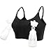 WangsCanis Femme Soutien-Gorge d'allaitement Brassière Spécial Maternité sans Armatures (XL, Noir)