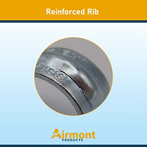 (Pack Of 100) Airmont Products Ap-10552, One Hole Emt Pipe Strap For Conduit Installation, 3/4 Inch Trade Size, Snap-On Type, Reinforced Rib For Extra Strength, Galvanized Zinc Plated Metal, #TOP3