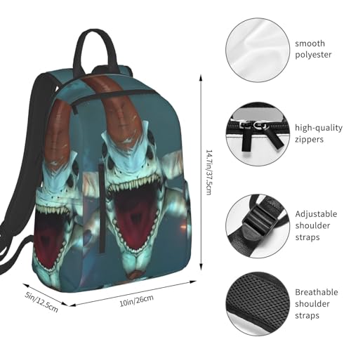 Game Subn-autica Backpack 3D printing fashion backpack travel Casual backpacks Unisex3