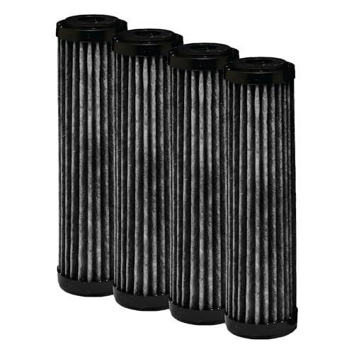 Image of EcoPure EPW2F Premium Fact Universal Whole Home Filter (8 Pack), 1 Count (Pack of 2), Dark Gray /Black