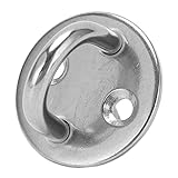 Fafeims Stabile Edelstahl -Pad -EYE Platte U Haken, Rostfeste Deckenaugenpolster Runde Form für Boot, zu Hause und Architektonische Dekoration (6MM)