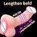 2 in 1 Design Realistic Dildo Pocket Pussy Tight Channels Soft Realistic Dildo for Women Men,Adult Sex Pocket Pussy Masturbator Love Toy