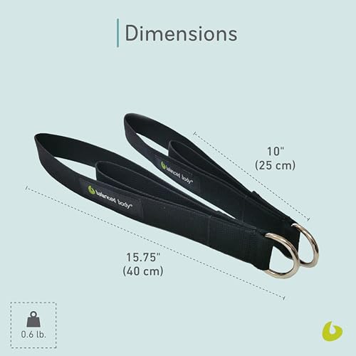 Image of Balanced Body Double Loops, Foot and Hand Straps, Accessories for Pilates Equipment, Workout Equipment for Home Gym or Studio Use, 1 Pair