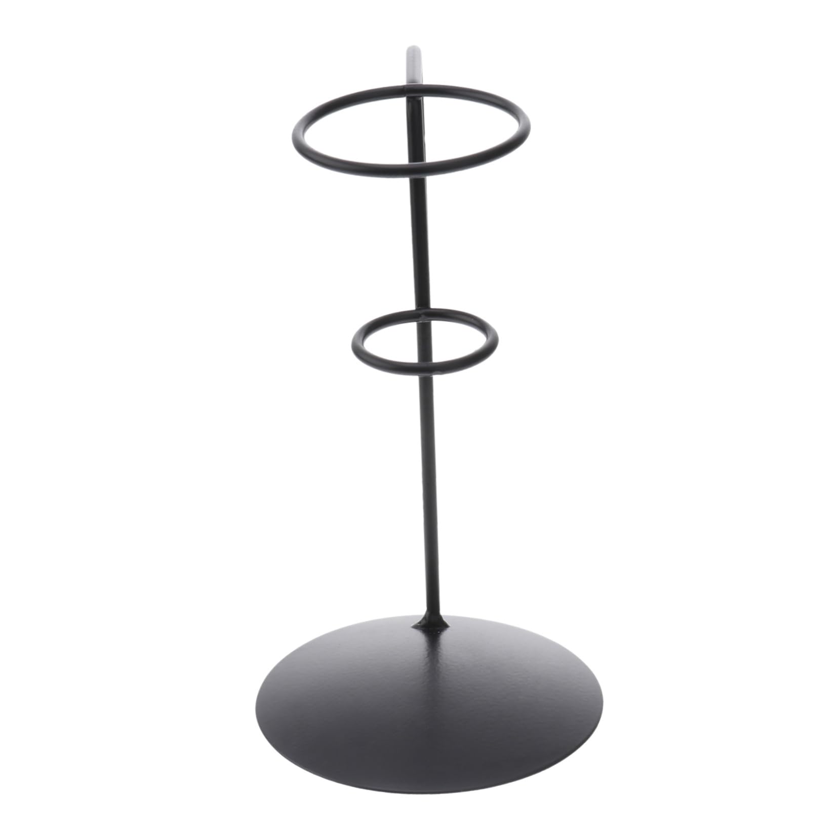 SOLUSTRE 1Pc Cupcake Display Rack Wrought Iron Ice Holder Creative Shape Stand for Easy Serving at Home Bakery Party Events Black