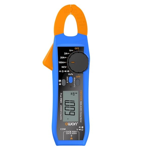 OWON CM2100B Smart AC/DC TRMS Auto-ranging Clamp Meter - Bluetooth Clamp Meter AC/DC current Clamp Meter, AC/DC voltage Clamp Meter with 1 Year Warranty (B0CFV3V73G) Amazon Price History, Amazon Price Tracker