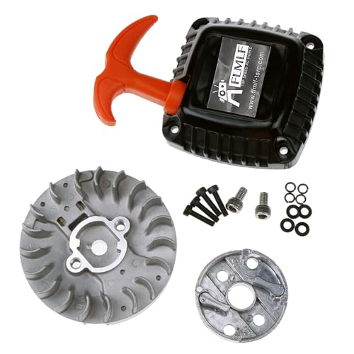 FLMLF Easy Pull Starter and Flywheel with Claw for 1/5 HPI ROFUN Rovan KM Baja 5B 5T 5SC Losi 5ive-T FG GoPed RedCat Rc Car Parts