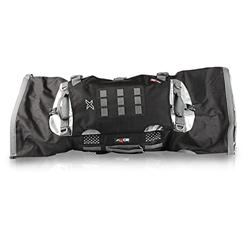 Image of Axor Tail Bag 25 Lts-1680D Oxford Coated PVC Coated Backpack (Poly Vinyl Chloride), Black