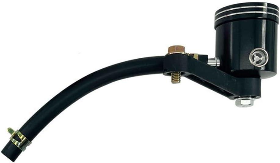 Niceminiwall Robust Motorcycle Brake Fluid Reservoir,Motorcycle Oil Reservoir Front Brake Clutch Tank Bottle Master Oil CupBlack