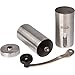 Premium Stainless Steel Manual Coffee Bean Grinder with Ceramic Burr- Handy, Portable, Adjustable - Perfect for use with French Press, Drip Brewer and Aeropress Compatible