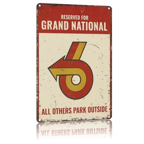 Metal Signs Vintage Wall Art Poster Grand National Parking S
