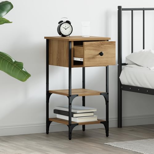 Table de chevet robuste avec rangement pour optimiser les petits espaces
