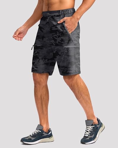 Image of G Gradual Men's Hiking Cargo Shorts 9 inch Quick Dry Lightweight with 4 Pockets