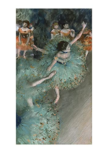 Affiche encadrée Edgar Degas Dancers in Blue grand format déco murale chambre