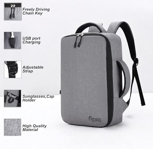Image of IRMAO Large Capacity Classic Fashion Multi Functional Business Backpack Durable Daily Waterproof Travel Laptop Backpack (D HAND)