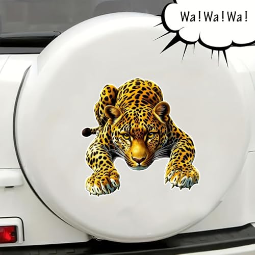 Vinilo Decorativo Leopardo 3D, Impermeable y Removible miniatura 2