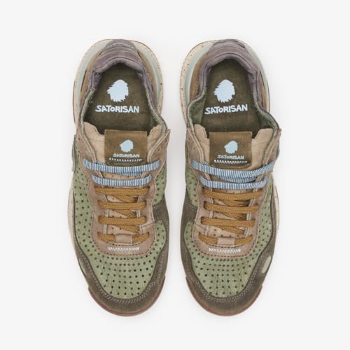 Chacrona Laser Premium - Casual Sneakers for Men & Women - Comfortable & Durable Leather Sneakers - Wild Grass Color - Size 114