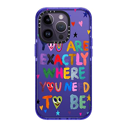 Coque Impact iPhone 14 Pro CASETiFY You are Exactly violette