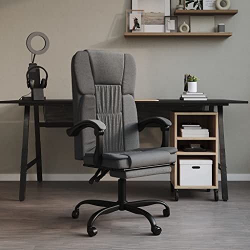 Chaise de bureau contre le mal de dos avec dossier réglable gris