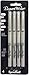 Speedball Elegant Writer Calligraphy 4 Marker Set, Black, 2.0 mm, 2.5 mm & 3.0 mm Chisel Nib Tip Pens for Drawing, Journaling, and Scrapbooking