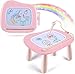 Produktbild Smasiagon Kinderspielzeug ab 1 Jahr, Magnetische Maltafel Zaubertafel Bunt Zeichentafel Magnettafel mit 4 Beine für Kinder Geschenk für 1 2 3 Jahre Mädchen Junge Spielzeug (Pink)