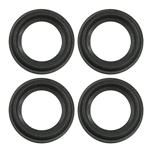 Image of Fielect 2.5inch /63mm Speaker Foam Edge Surround Rings Replacement Parts for Speaker Repair or DIY 4Pcs