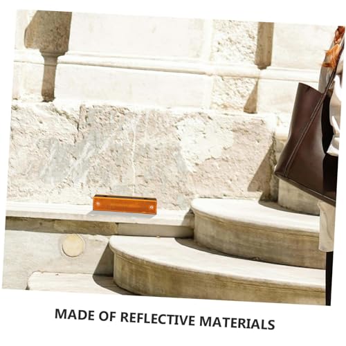 Alipis 4pcs marcadores reflectantes para vías miniatura 3