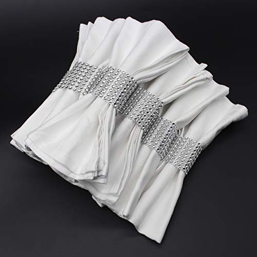 Kposiya 8541941306 Napkin Rings, Pack Of 120 Rhinestone Napkin Rings Diamond Adornment thumb #4