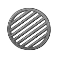 Gisafai Round Cast Iron Fire Grate BBQ High Heat Charcoal Plate Fireplace Grate Cast Iron Bottom Fire Grate Grill Charcoal Grate Replacement Parts BBQ Accessories (9 Inch)