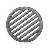 Gisafai 9 Inch Round Cast Iron Fire Grate BBQ High Heat Charcoal Plate Fireplace Grate Cast Iron Bottom Fire Grill Charcoal Replacement Parts BBQ Accessories