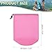 PATIKIL Stuff Sack, 4 x 8 Inch Waterproof Outdoor Storage Sack Portable Drawstring Dust Flap Bag Lightweight Sleeping Bag for Camping Hiking Backpacking, Pink