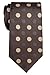 Retreez Two-Color Polka Dots Woven Microfiber Men's Tie - Various Colors