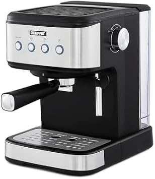 Espresso Coffee Machine with Milk Frother, 20 Bar Pressure, 1.5L Water Tank, Stainless Steel, 1100W, Ideal for Barista Quality Beverages