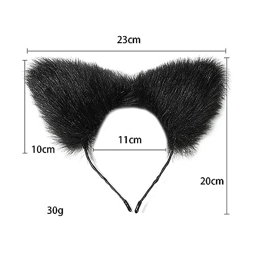 Bâillon et oreilles de renard noirs pour surmonter la routine du jeu d'imitation - 6