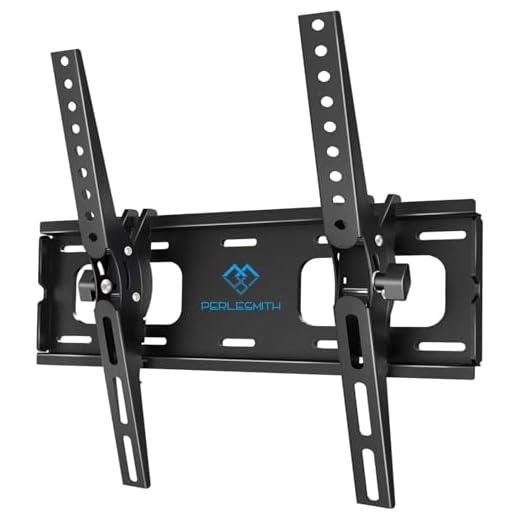 TV-väggfäste, lutande TV-fäste för de flesta 26-55 tums LED, LCD, OLED, Plasma platta & böjda TV-apparater upp till 60 kg, max VESA 400X400mm