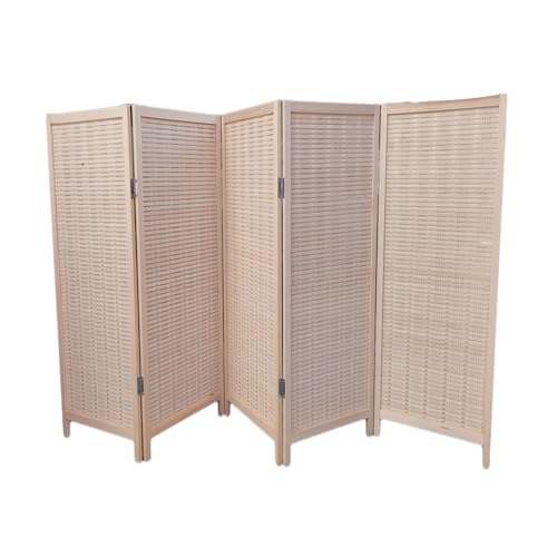 ショートボードスクリーンパーティション、独立したロースクリーン、折りたたみ式で収納可能、リビングルーム、ダイニングルーム、寝室に最適(Color-1,120x40cm-5 piece)