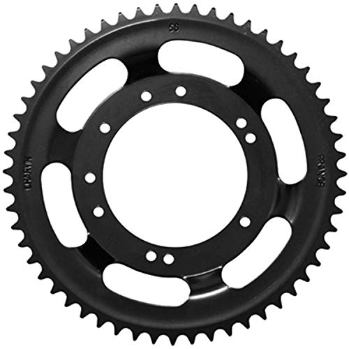 Couronne Peugeot 103 haut rendement 56 dents noire P2R pour jante aluminium Grimeca