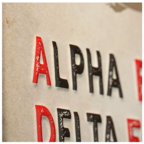 Pilot Code Phonetic Alphabet Embossed Metal Sign