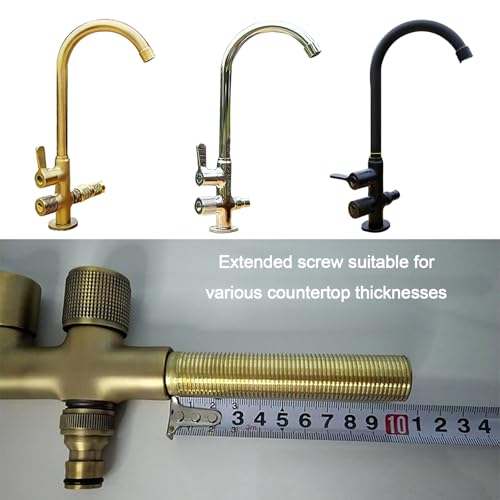 Robinet de jardin en laiton durable double vanne pour colonne eau