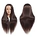 Training Head 26"-28" Mannequin Head Hair Styling Manikin Cosmetology Doll Head Synthetic Fiber Hair Hairdressing Training Model Free Clamp (1711D0420)