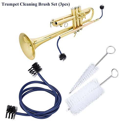 Trumpet Brush Cleaning Kit, Trumpet Mouthpiece Brush Instrument Cleaning Snake Musical Instrument Maintenance Care Accessory - Image 2