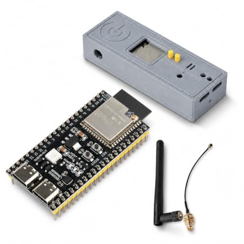 diymore ESP32-S3 N16R8 Entwicklungsboard Kit mit Gehäuse und Antenne, 32-Bit Dual-Core LX7, 16 MB Flash, 8 MB PSRAM, 2,4 GHz WiFi & Bluetooth 5 BLE, 36 GPIO, 2× Type-C, ESP32-S3 Dev Board