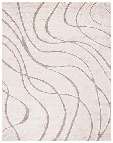 SAFAVIEH Florida Shag Collection Tapete 9'x12' Beige miniatura 3
