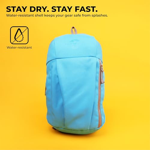 Image of Nivia Pulse Junior 2.0 Backpack For Men & Women, Water-Resistant Sports Backpack, Lightweight, Durable 600D Polyester, Double-Zip Main Compartment & Secure Front Pocket, Capacity-10 Litres