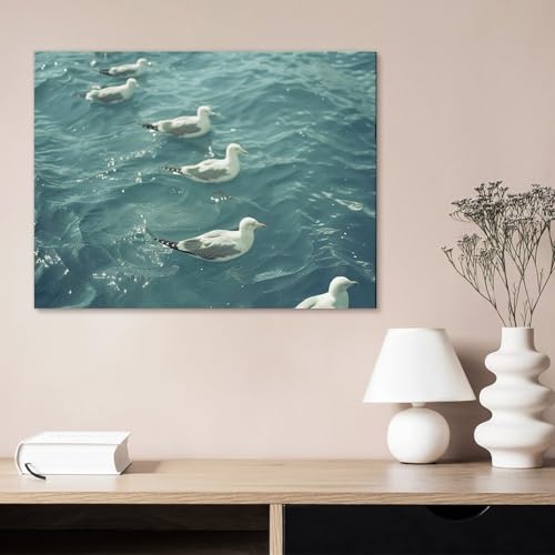 Peinture décorative flottante sur toile pour habiller un mur vide